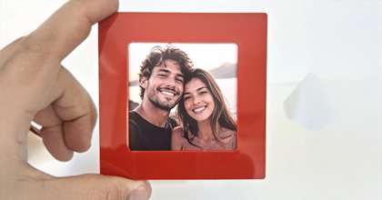 ❤️ Mini Porta Retrato 7x7 acrílico - Diversas Cores! 🥰
